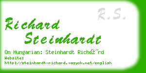 richard steinhardt business card